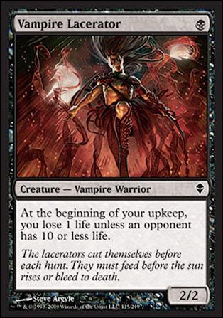 Magic The Gathering: Zendikar (Base Set) card 115 Vampire Lacerator