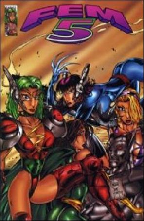 Fem 5 issue 1-B Bill Maus Image Comics Parody Cover