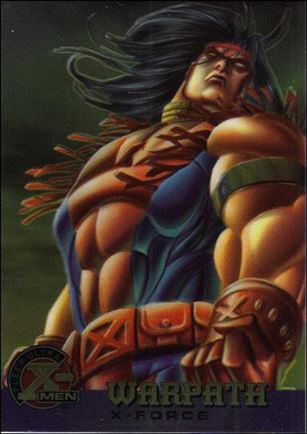1996 Fleer Ultra X-Men All Chromium (Base Set) card 24 Warpath