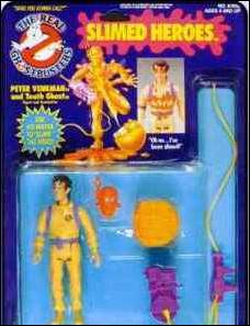 Real Ghostbusters: Slimed Heroes figure 3-B Peter Venkman and Tooth Ghost (Light Orange)