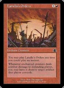 Magic the Gathering: Prophecy (Base Set) card 96 Latulla's Orders