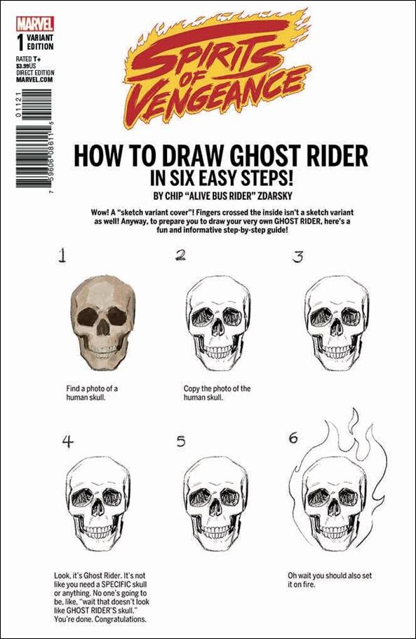 Spirits of Vengeance (2017) issue 1-D Chip Zdarsky "How To Draw" Cover