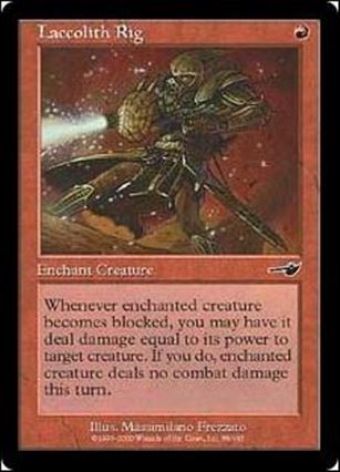 Magic the Gathering: Nemesis (Base Set) card 88 Laccolith Rig