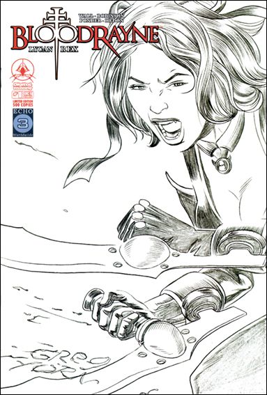 Bloodrayne: Lycan Rex issue 1-C Greg Horn Sketch Cover 1/500