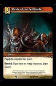 World of Warcraft: March of the Legion (Base Set) card 311 Pride of the Fel Horde