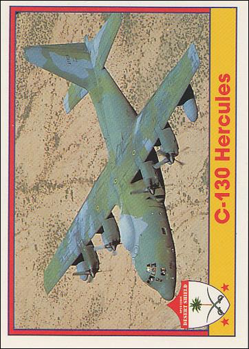 Operation Desert Shield (Base Set) card 91 C-130 Hecules