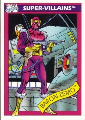 Marvel Universe: Series 1 (Base Set) card 53 Baron Zemo