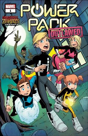 Power Pack (2021) issue 1-B Billy Martin Marvel Zombies Cover