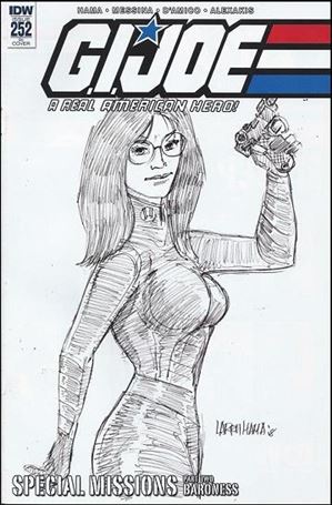 G.I. Joe: A Real American Hero issue 252-C Larry Hama 1:10 Sketch Cover