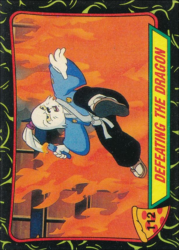 Teenage Mutant Ninja Turtles: Series 2 (Base Set) card 112 Defeating the Dragon