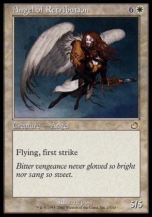 Magic the Gathering: Torment (Base Set) card 1 Angel of Retribution