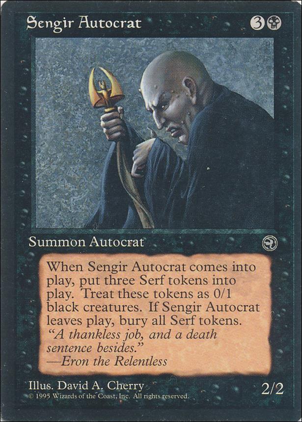 Magic the Gathering: Homelands (Base Set) card 56 Sengir Autocrat
