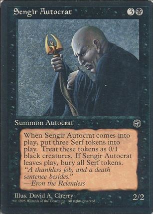 Magic the Gathering: Homelands (Base Set) card 56 Sengir Autocrat