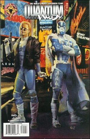 Quantum & Woody (1997) issue 1-B Vince Evans Cover
