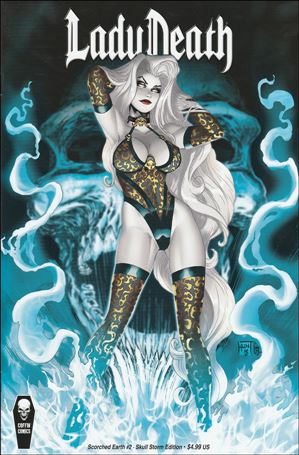 Lady Death: Scorched Earth (2020) issue 2-B Ken Hunt Skull Storm Edition