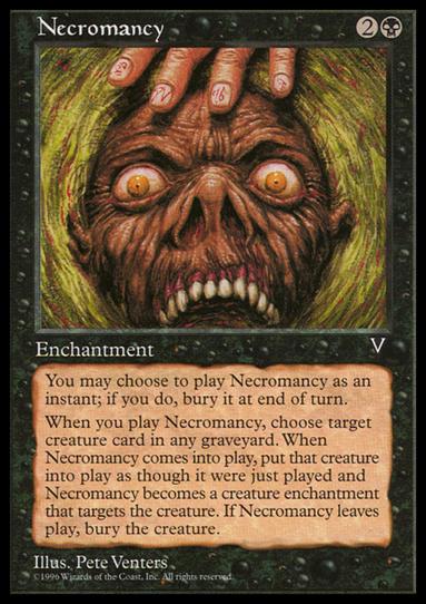 Magic the Gathering: Visions (Base Set) card 64 Necromancy
