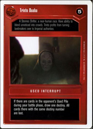 Star Wars: Premiere Unlimited (Base Set) card 117 Trinto Duaba