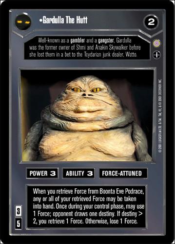 Star Wars: Coruscant Limited (Base Set) card 2 Gardulla The Hutt