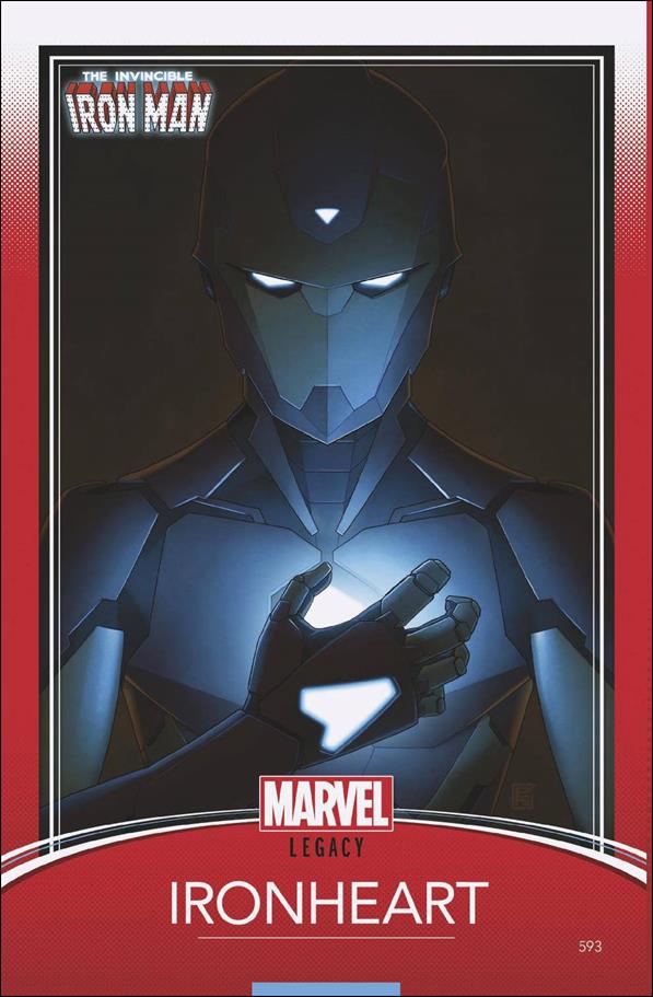 Invincible Iron Man (2017) issue 593-C John Tyler Christopher Trading Card Cover