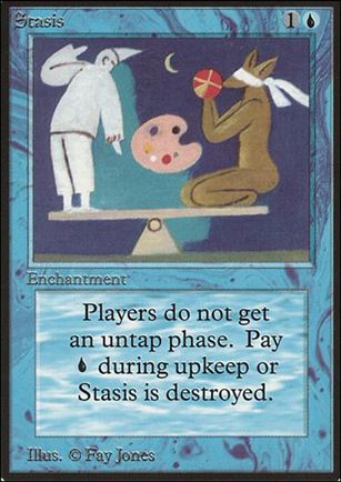 Magic the Gathering: Limited Edition Beta (Base Set) card 81 Stasis