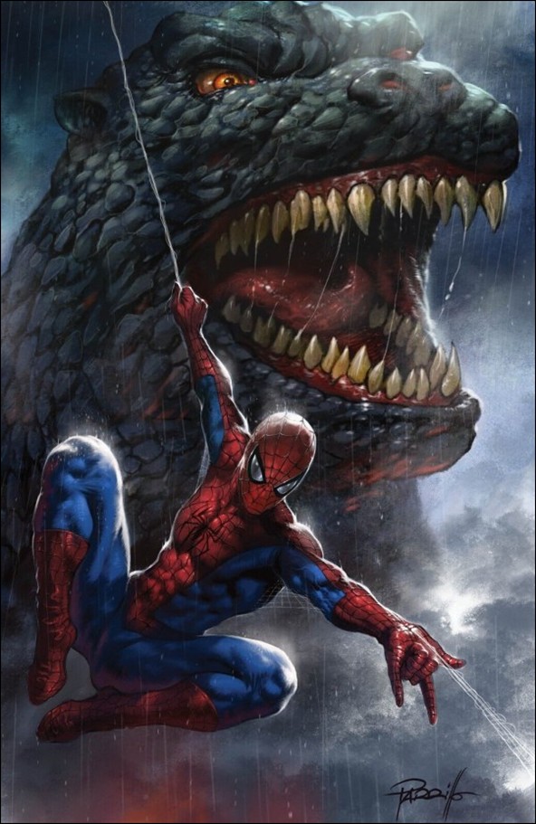 Godzilla vs. Spider-Man issue 1-L Retailer Excl. Lucio Parrillo Virgin Cover