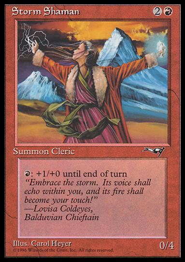 Magic the Gathering: Alliances (Base Set) card 81 Storm Shaman