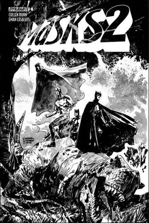 Masks 2 issue 6-G Gabriel Hardman 1:30 Black & White Cover