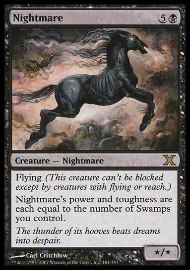 Magic the Gathering: 10th Edition (Base Set) card 164 Nightmare