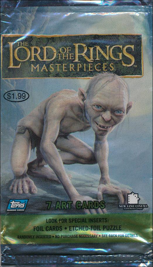 Lord of the Rings Masterpieces card 2 Sealed Pack