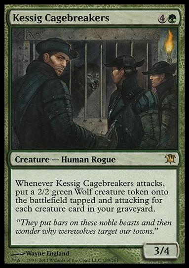 Magic the Gathering: Innistrad (Base Set) card 189 Kessig Cagebreakers