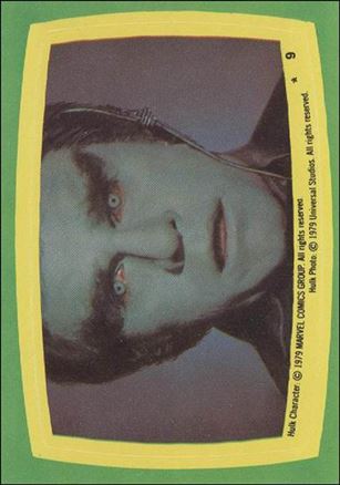 Incredible Hulk (Sticker Subset) card 9 card # 55