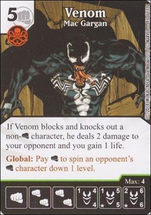 Marvel Dice Masters Avengers vs. X-Men  card 95 Venom: Mac Gargan