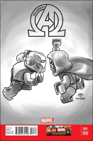 New Avengers (2013) issue 11-C Leonel Castellani 1:100 LEGO Sketch Cover
