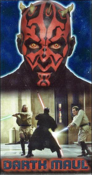 Star Wars: Episode I Widevision: Series 1 (Mirror Foil Subset) card F7 Darth Maul
