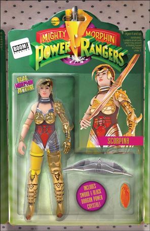 Mighty Morphin Power Rangers issue 9-D Telmos Santos Action Figure Cover