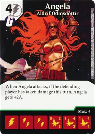 Marvel Dice Masters Deadpool card 44 Angela: Aldrif Odinsdotter