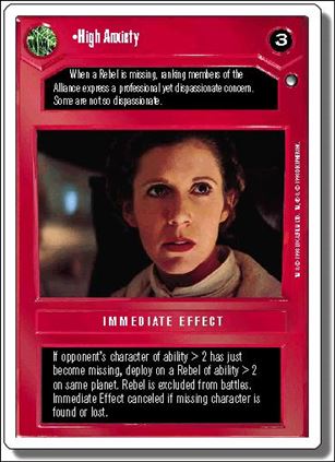 Star Wars: Hoth Revised (Base Set) card 26 High Anxiety
