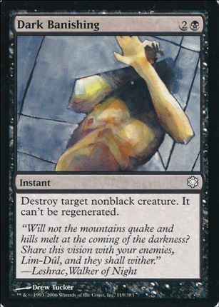 Magic the Gathering: Ice Age (Base Set) card 119-B Dark Banishing - Coldsnap Reprint