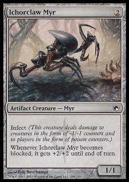 Magic the Gathering: Scars of Mirrodin (Base Set) card 166 Ichorclaw Myr