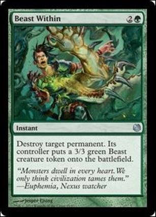 Magic the Gathering: Duel Decks: Heroes vs. Monsters (Base Set) card 69 Beast Within