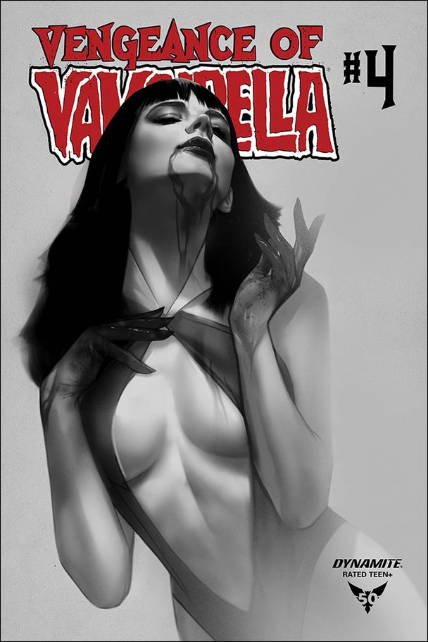 Vengeance of Vampirella (2019) issue 4-M Ben Oliver 1:30 Black and White Cover