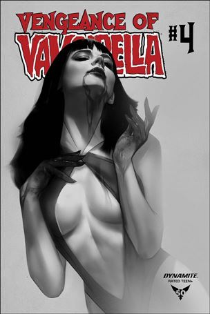 Vengeance of Vampirella (2019) issue 4-M Ben Oliver 1:30 Black and White Cover