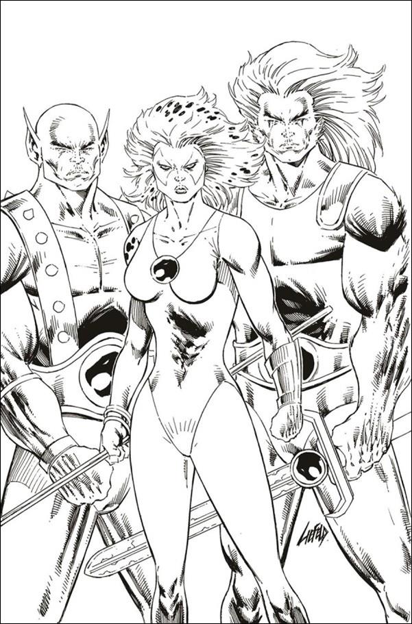 Thundercats (2024) issue 3-ZA Rob Liefeld 1:11 Line Art Virgin Cover