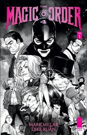 Magic Order 4 issue 1-B Dike Ruan B&W Cover