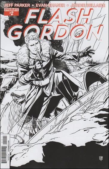 Flash Gordon (2014) issue 2-D Marc Laming Black & White Cover