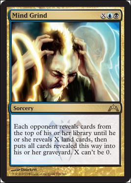 Magic the Gathering: Gatecrash (Base Set) card 178 Mind Grind