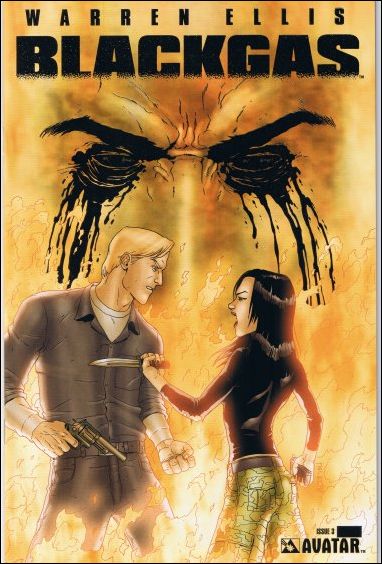 Warren Ellis: Blackgas  issue 3-D Platinum Foil Cover 1/700