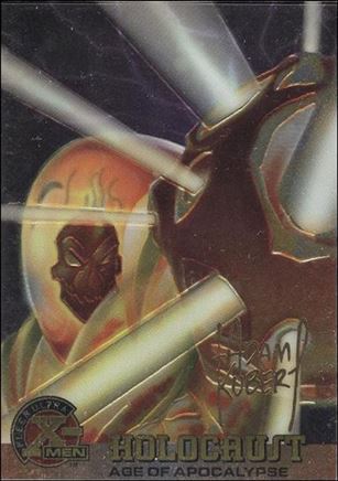 1996 Fleer Ultra X-Men All Chromium (Gold Signature Parallel Base Set) card 40 Holocaust