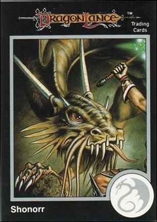 TSR 1991 Trading Cards Premier Edition Factory Set (Base Set) card 37 DragonLance - Shonorr