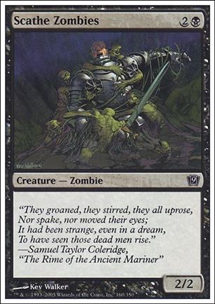 Magic the Gathering: 9th Edition (Base Set) card 160 Scathe Zombies
